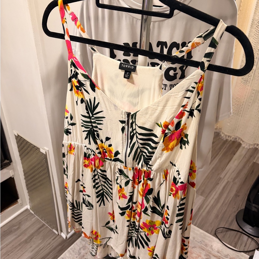 Hawaiian Inspired Babydoll Blouse